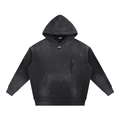 FIRST DROP REMIX Vintage Washed Frayed Fleece Hoodie