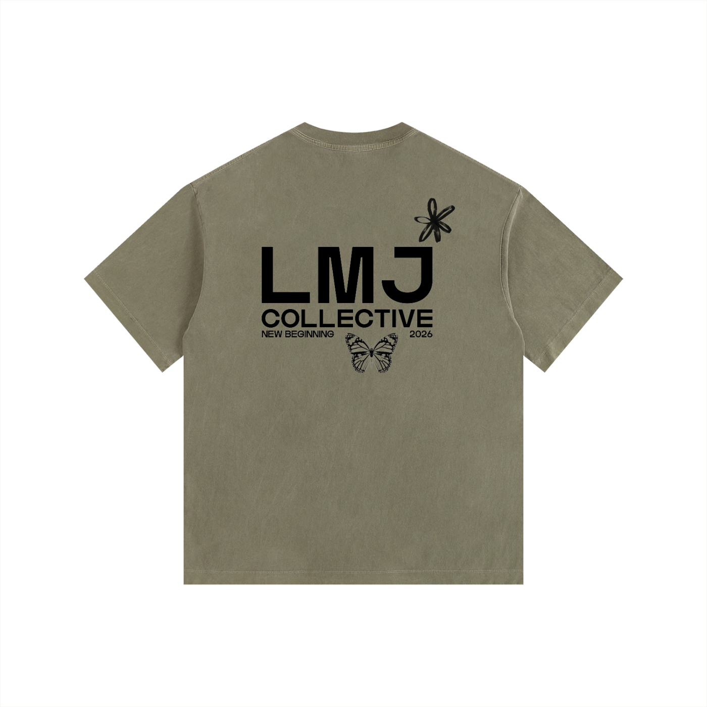 NEW BEGINNING 2026 Vintage Washed Oversized Cotton T-Shirt