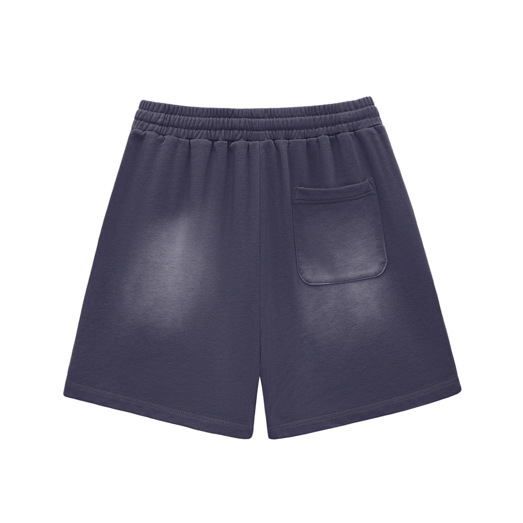 NEW BEGINNING 2026 Sun Fade Raw Edge Cotton Shorts