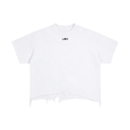 BORN TO CHANGE Vintage Wash Boxy Distressed Hem T-Shirt
