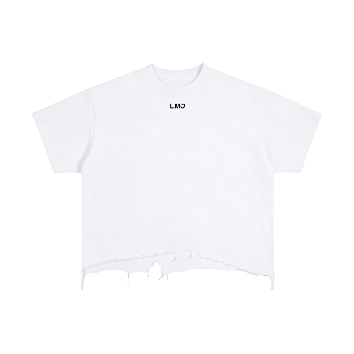 BORN TO CHANGE Vintage Wash Boxy Distressed Hem T-Shirt