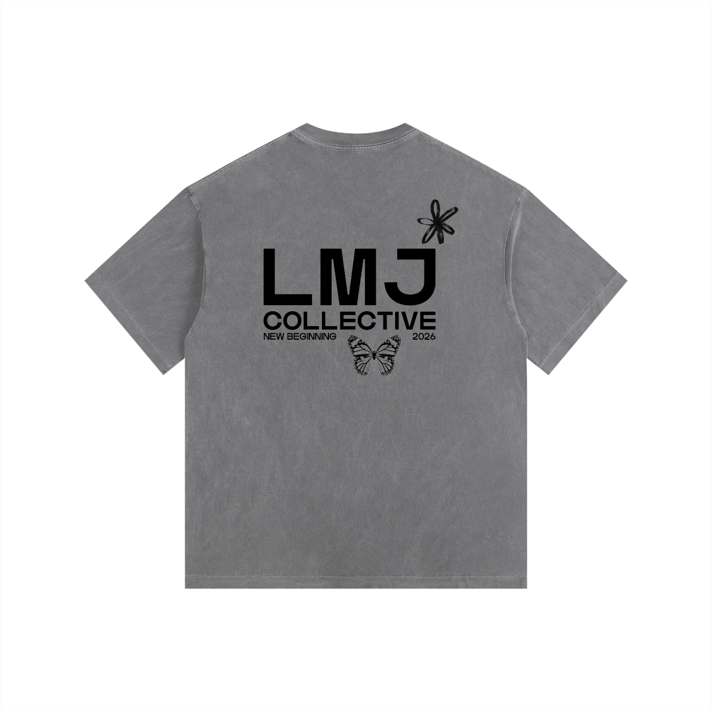 NEW BEGINNING 2026 Vintage Washed Oversized Cotton T-Shirt