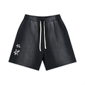 BORN TO CHANGE Sun Fade Distressed Shorts
