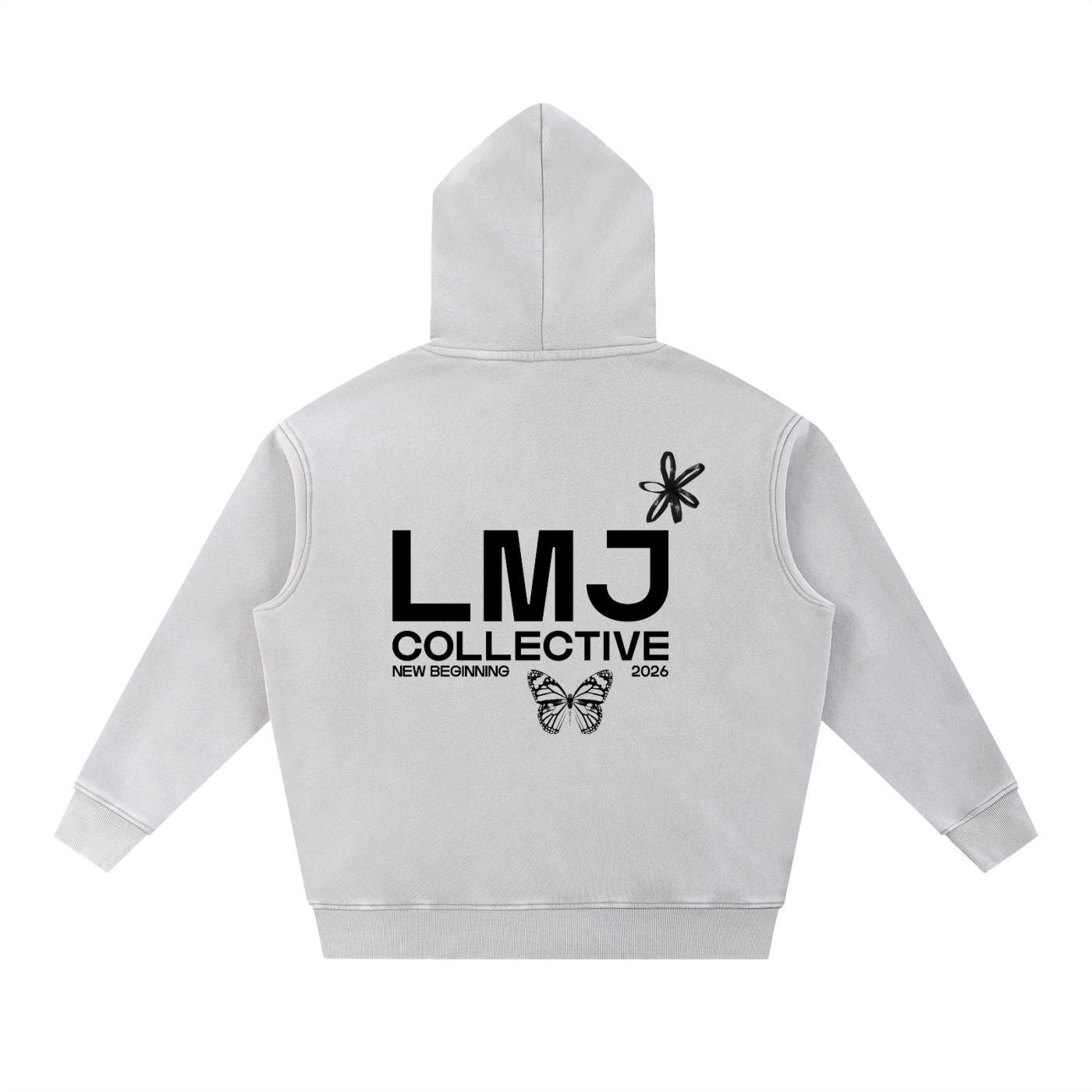 NEW BEGINNING 2026 Snow Wash Fleece Oversize Hoodie