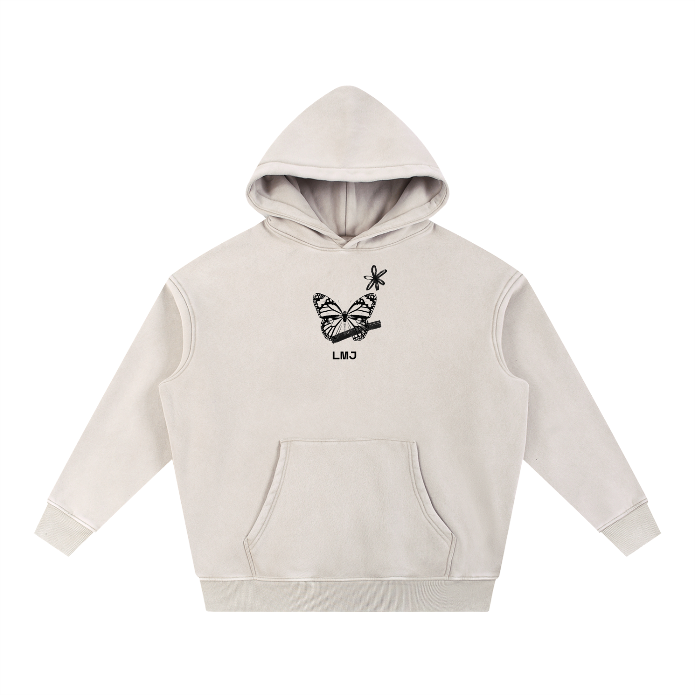 NEW BEGINNING 2026 Snow Wash Fleece Oversize Hoodie