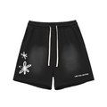 NEW BEGINNING 2026 Sun Fade Raw Edge Cotton Shorts