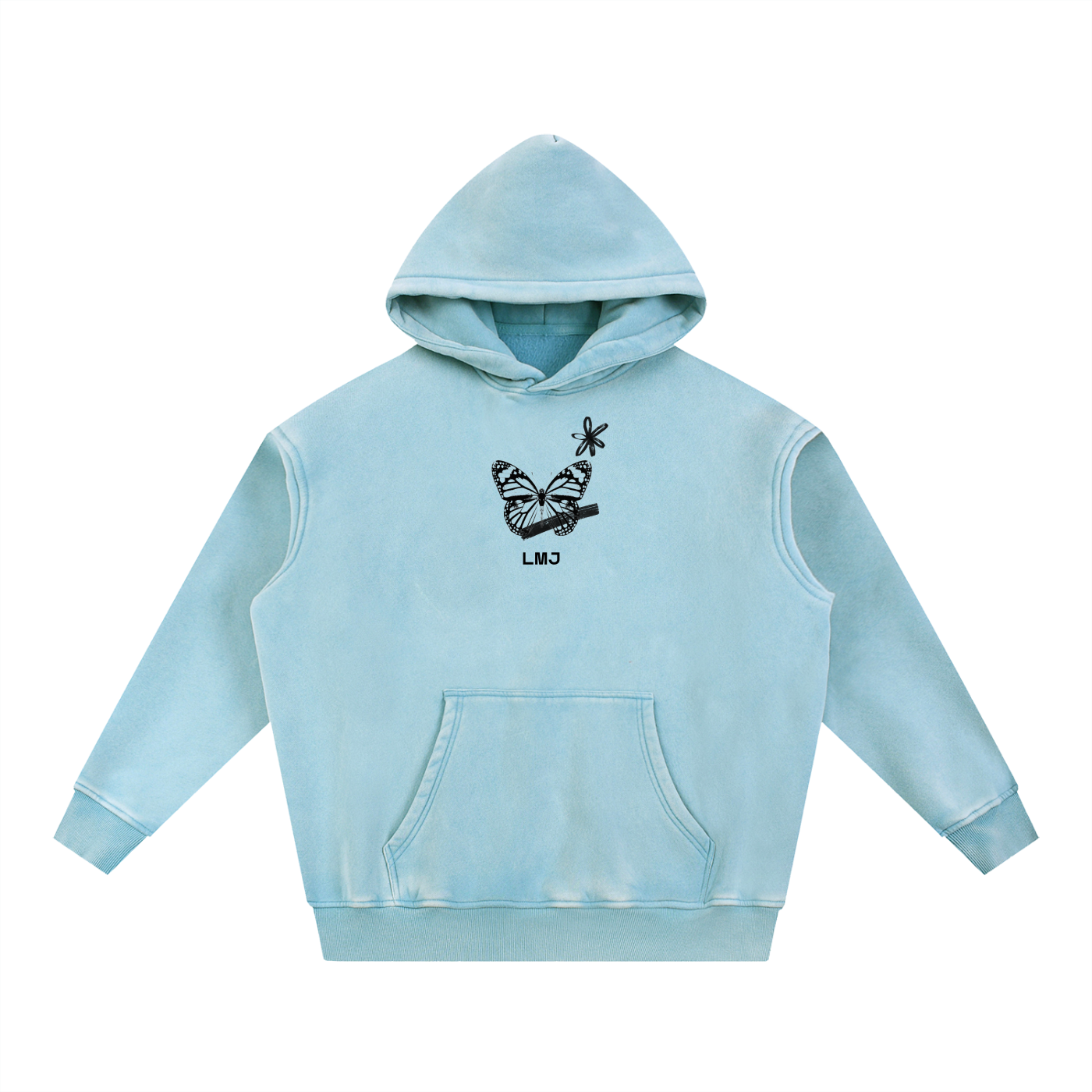 NEW BEGINNING 2026 Snow Wash Fleece Oversize Hoodie