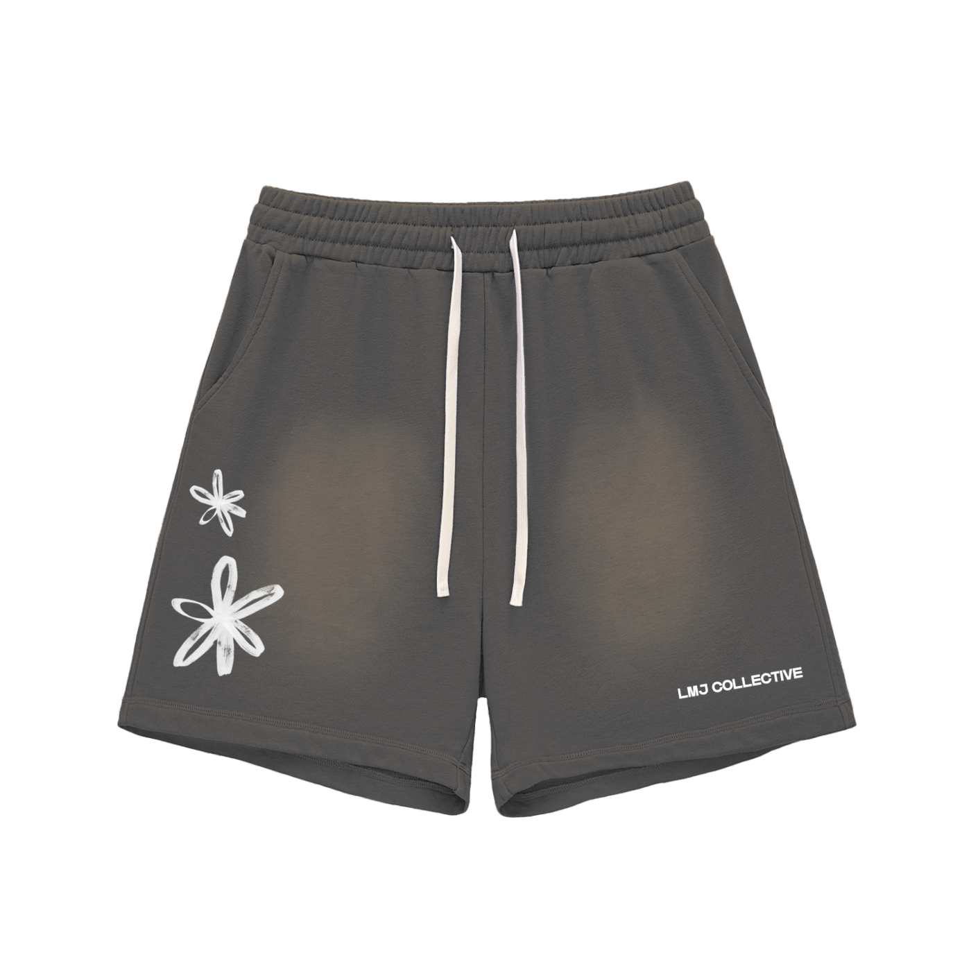 NEW BEGINNING 2026 Sun Fade Raw Edge Cotton Shorts