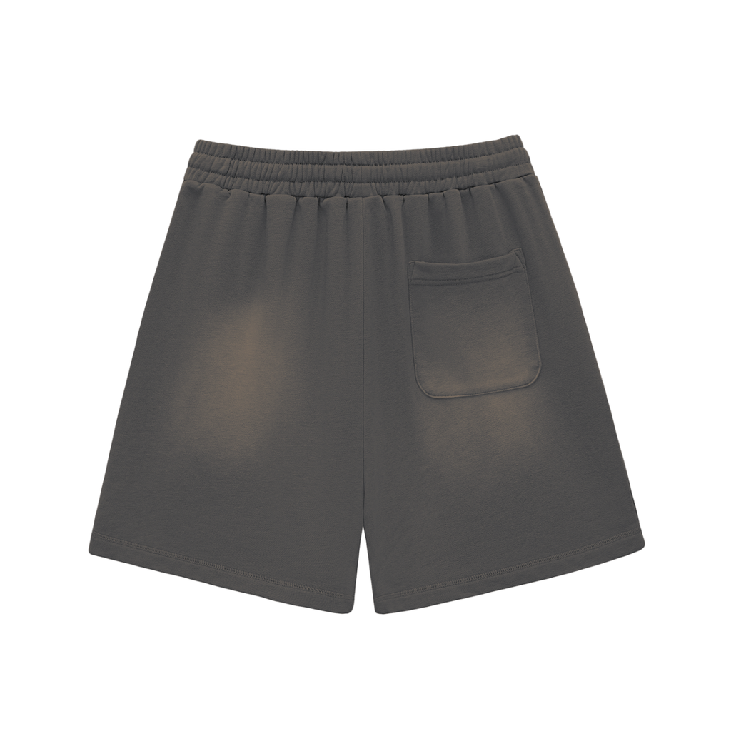 NEW BEGINNING 2026 Sun Fade Raw Edge Cotton Shorts