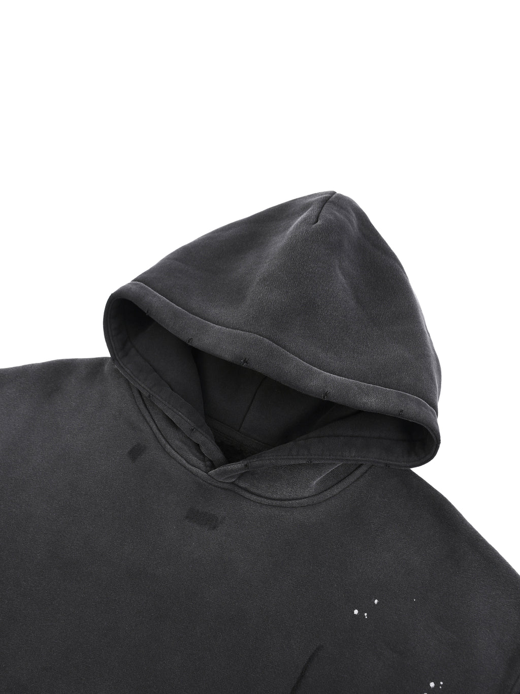 FIRST DROP REMIX Vintage Washed Frayed Fleece Hoodie