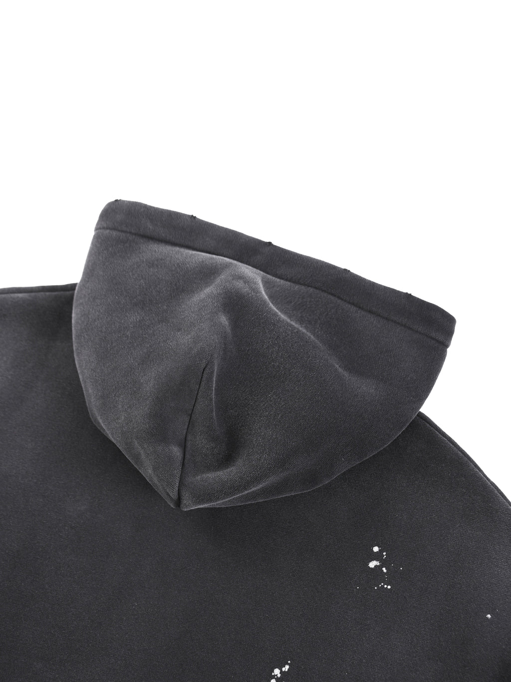 PROTECTING MY PEACE Vintage Washed Frayed Fleece Hoodie