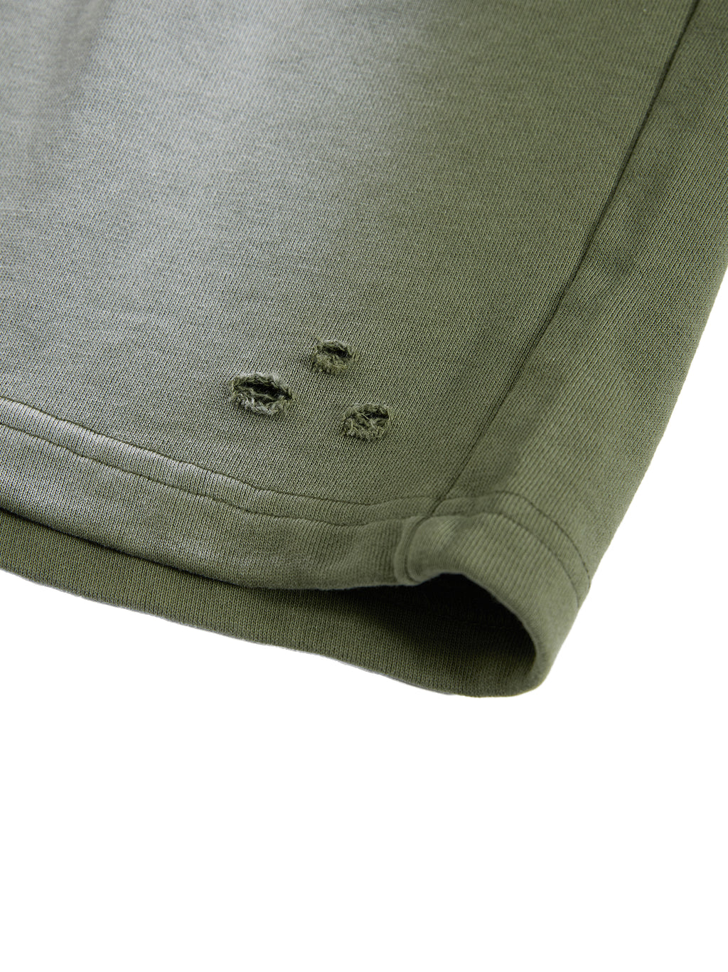 PROTECTING MY PEACE Sun Fade Distressed Shorts